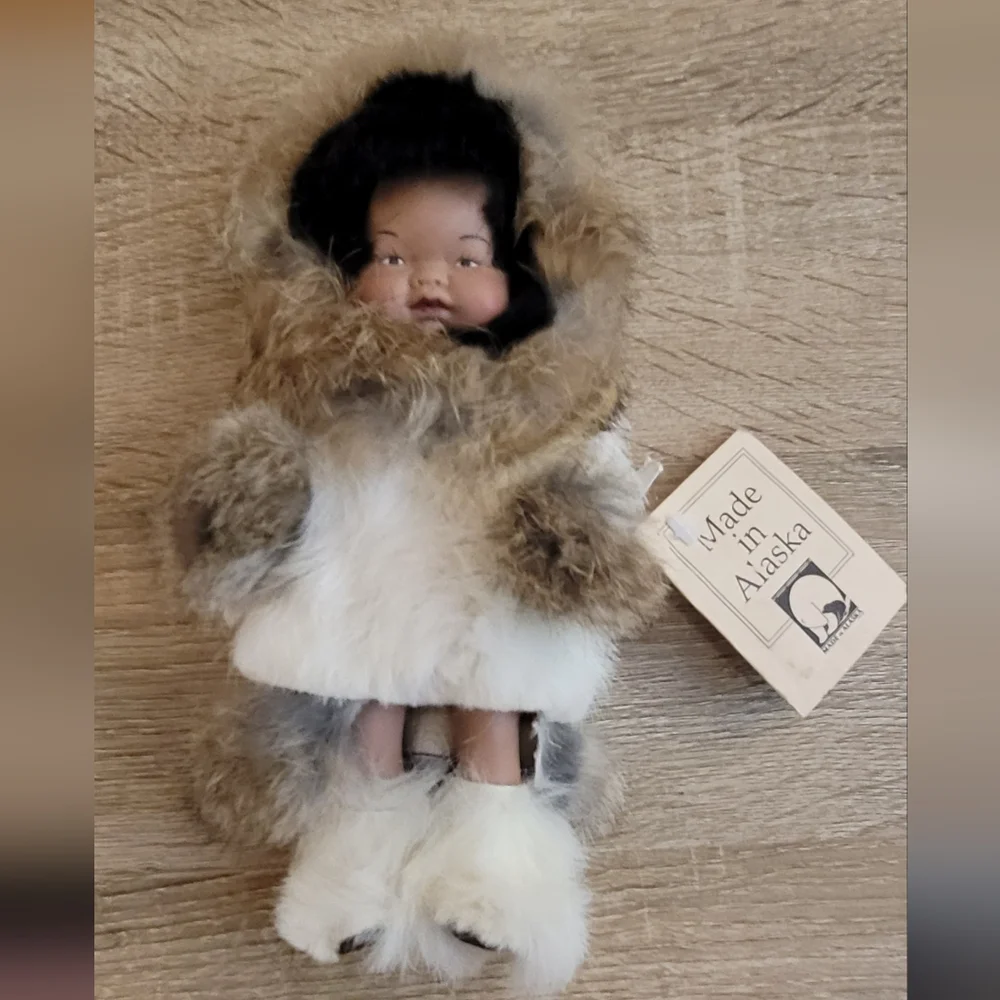 Gabik Indigenous Inuit Eskimo doll Alaskan Made Alaska